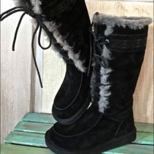 Ugg Australia Tularosa Lace-Up Suede Tall Boots